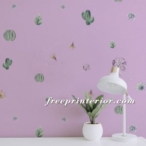 粉紫仙人掌花草