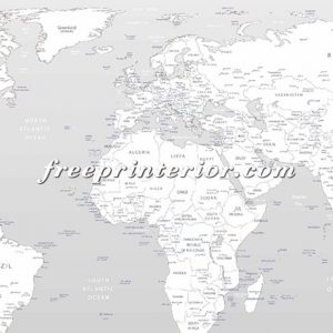 灰色世界地圖壁紙