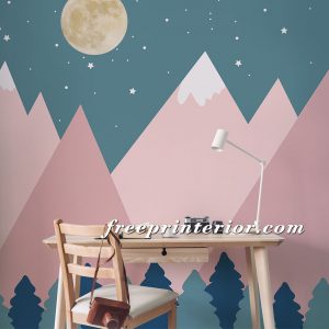 可愛星空高山-星夜