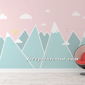 可愛高山-粉紅