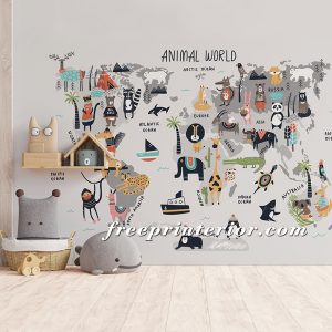 童趣動物地圖｜灰