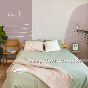 晚安極簡塗鴉｜灰紫