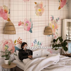 格子花